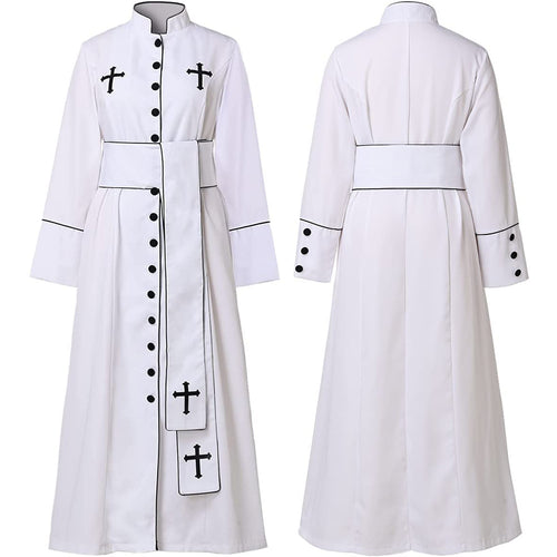 Church clergy, priests, priests, clothing, ladies, priests' robes, Roman Cass with standing collars, clothing