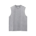 Mens and Womens Clothing Wash Water Retro Vintage Vintage Batik Rubbed Hem Mens Sweetheart Tank Top Loose Bottoming