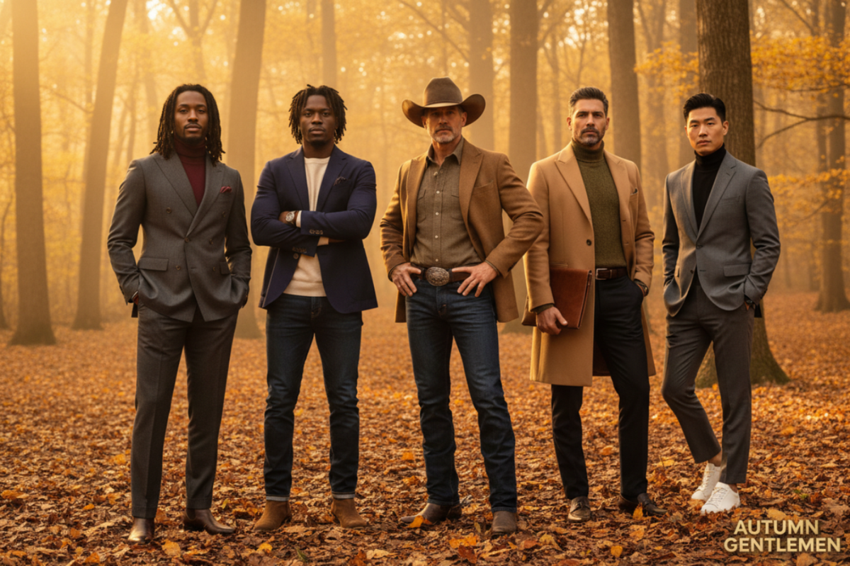 Diverse Men's Fall Fashion Hero